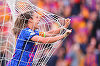 Barcelona – Wolfsburg, scor 5-1, în prima manşă a semifinalelor LC la fotbal feminin. În brigada de arbitri s-au aflat două românce
