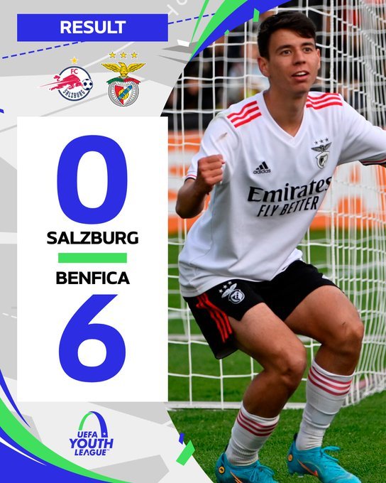 Benfica Lisabona a învins FC Sazburg, scor 6-0, şi a câştigat UEFA Youth League