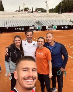 Patrick Mouratoglou, fotografie cu Simona Halep înainte Openul italian: Roma nu a fost construită într-o zi aşa că am venit mai devreme - FOTO - 