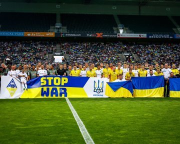Naţionala Ucrainei a jucat primul meci după invadarea ţării de Rusia