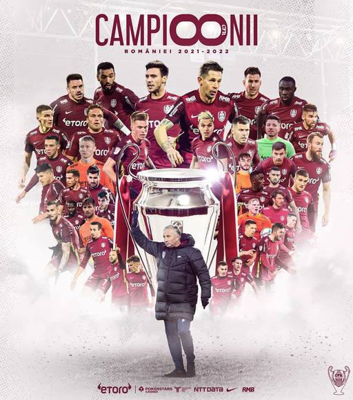 UPDATE - CFR Cluj a învins Universitatea Craiova, scor 2-1, şi a câştigat titlul a cincea oară consecutiv