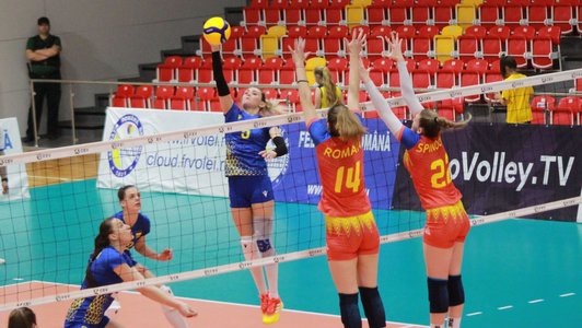 Volei feminin: România a pierdut al doilea meci cu Ucraina, din grupa C a Golden League