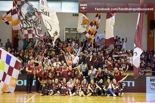 Rapid Bucureşti, după câştigarea titlului la handbal feminin: Nu este vis, este realitate!