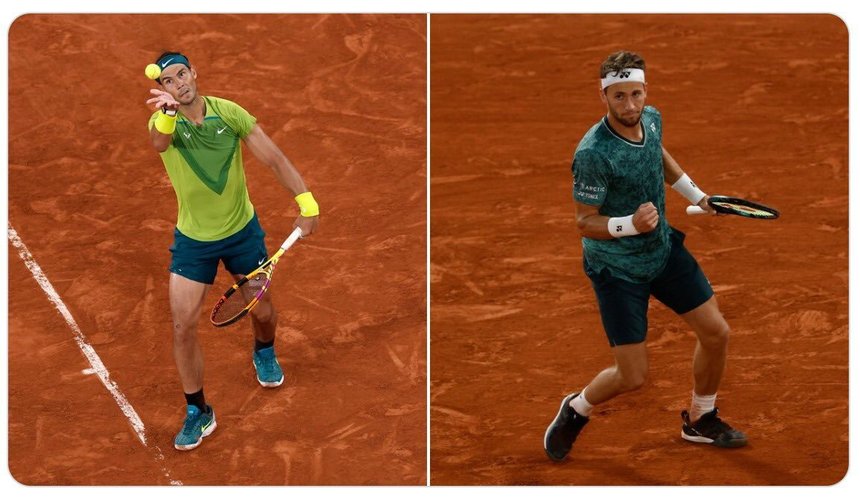 Casper Ruud, adversarul lui Nadal în finală la Roland Garros. Meciul Ruud – Cilici a fost perturbat de o manifestantă care s-a legat de fileu - VIDEO