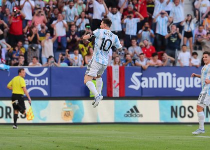 Messi a marcat toate cele cinci goluri în meciul amical Argentina – Estonia, scor 5-0