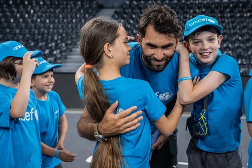 Sports Festival: 20 de copii, din care jumătate refugiaţi din Ucraina, au jucat tenis cu Horia Tecău - FOTO-