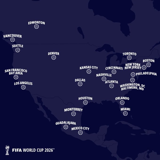 FIFA a anunţat lista stadioanelor care vor găzdui Cupa Mondială din 2026