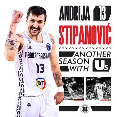 Baschet: Bosniacul Andrija Stipanović, încă doi la U BT Cluj, cu care va juca în EuroCup