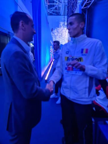 Mihai Covaliu, mesaj pentru David Popovici: Eşti un model pentru orice sportiv român