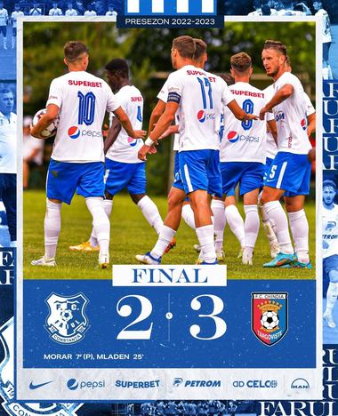 Farul Constanţa - Chindia Târgovişte 2-3 în meci amical, la Ghimbav