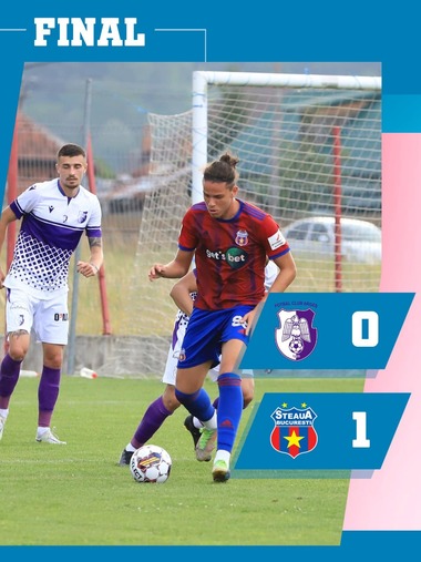 Victorie pentru CSA Steaua în primul meci amical din intersezon: 1-0 cu FC Argeş