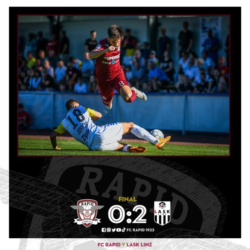 Rapid a pierdut amicalul cu LASK Linz, 0-2