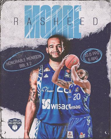 Baschet: Vicecampioana CSO Voluntari l-a transferat pe americanul Rasheed Moore