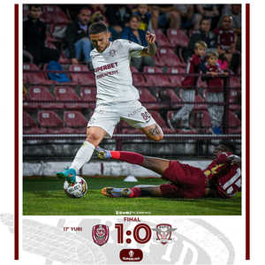 Superliga: CFR Cluj a învins Rapid Bucureşti în prima etapă, scor 1-0. Rapid a ratat un penalti la final, lovitură acordată după consultarea VAR