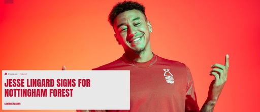 Jesse Lingard este jucătorul lui Nottingham Forest