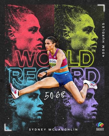 Americanca Sydney McLaughlin, campioană mondială la 400 metri garduri, cu record mondial