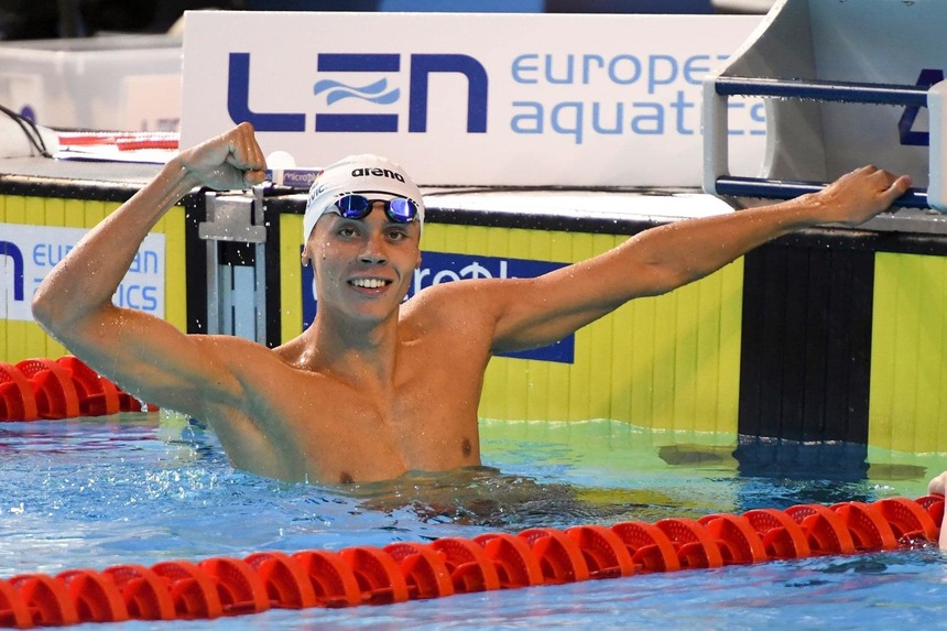 David Popovici în finală la 200 m liber, la CE de nataţie de la Roma