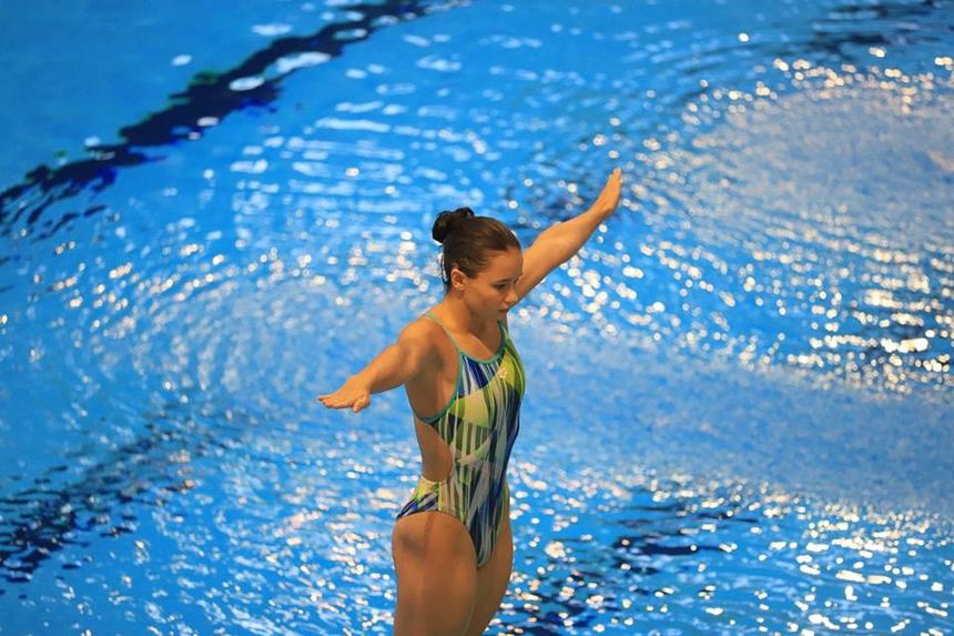 CE de nataţie de la Roma: Amelie Forster s-a oprit în preliminarii la trambulina de 1 m