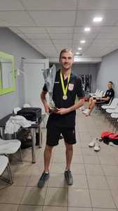REPORTAJ - Dragoş Luscan, din staful lui David Popovici, medaliat şi la Supercupa României la handbal, cu Dinamo