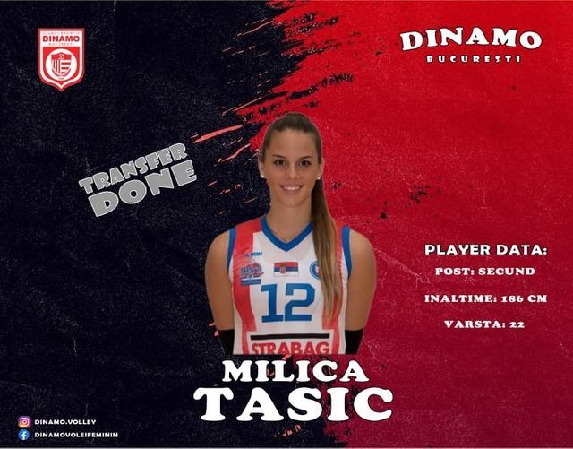 Echipa feminină de volei Dinamo a transferat o jucătoare din Serbia