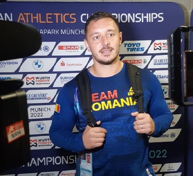CE atletism: Alexandru Novac, locul 9 în finală la aruncarea suliţei