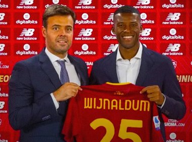Wijnaldum (AS Roma) s-a accidentat la tibia dreaptă, la antrenament