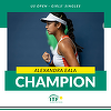 US Open: Alexandra Eala intră în istorie la 17 ani. A devenit prima sportivă din Filipine care câştigă un grand slam la juniori