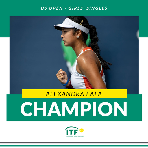 US Open: Alexandra Eala intră în istorie la 17 ani. A devenit prima sportivă din Filipine care câştigă un grand slam la juniori