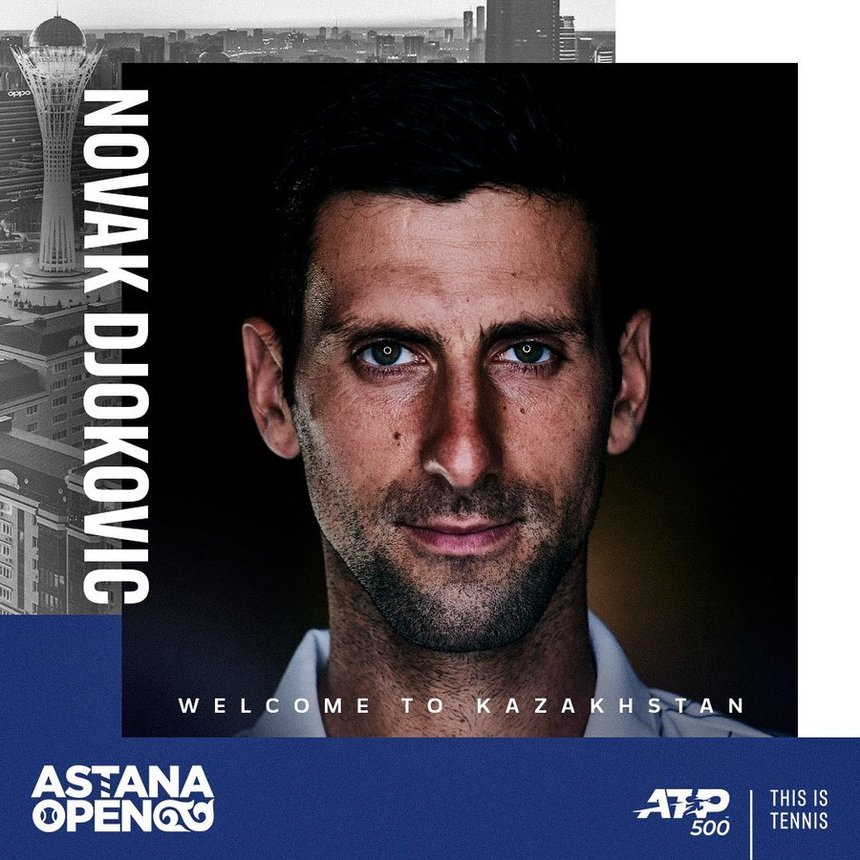 Novak Djokovici şi-a anunţat participarea la Astana Open şi la Rolex Paris Masters