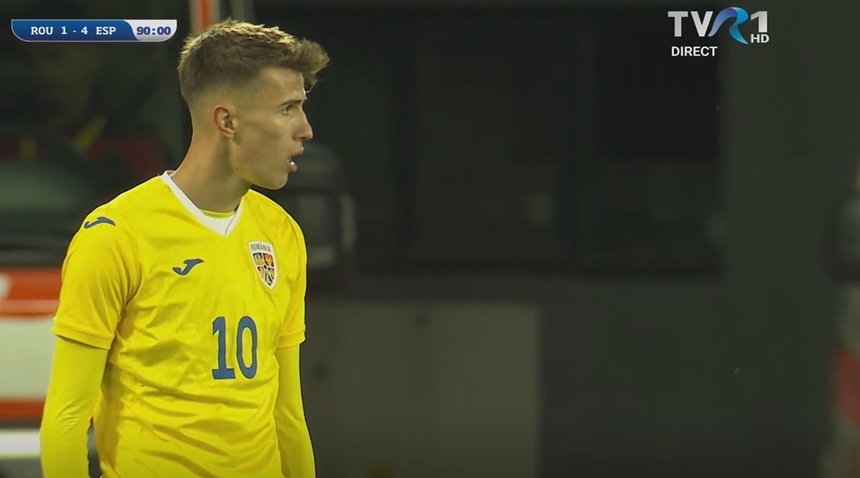 România U21 a pierdut primul amical cu Emil Săndoi antrenor, scor 1-4 în faţa Spaniei