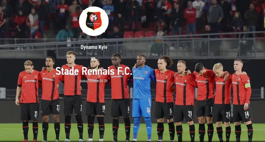 Tricourile echipei Rennes vor fi licitate, iar banii adunaţi vor fi donaţi unei asociaţii ucrainene