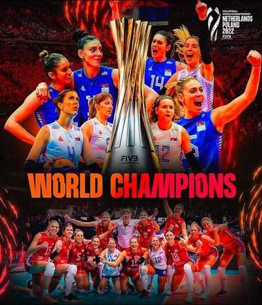 Volei feminin: Serbia, campioană mondială cu patru jucătoare din Divizia A în lot