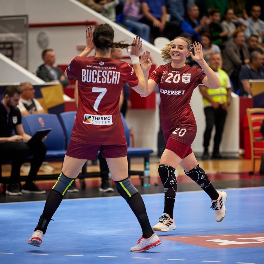 Handbal feminin: Rapid Bucureşti, victorie cu Storhamar Elite şi rămâne neînvinsă după 6 etape în grupa B a Ligii Campionilor