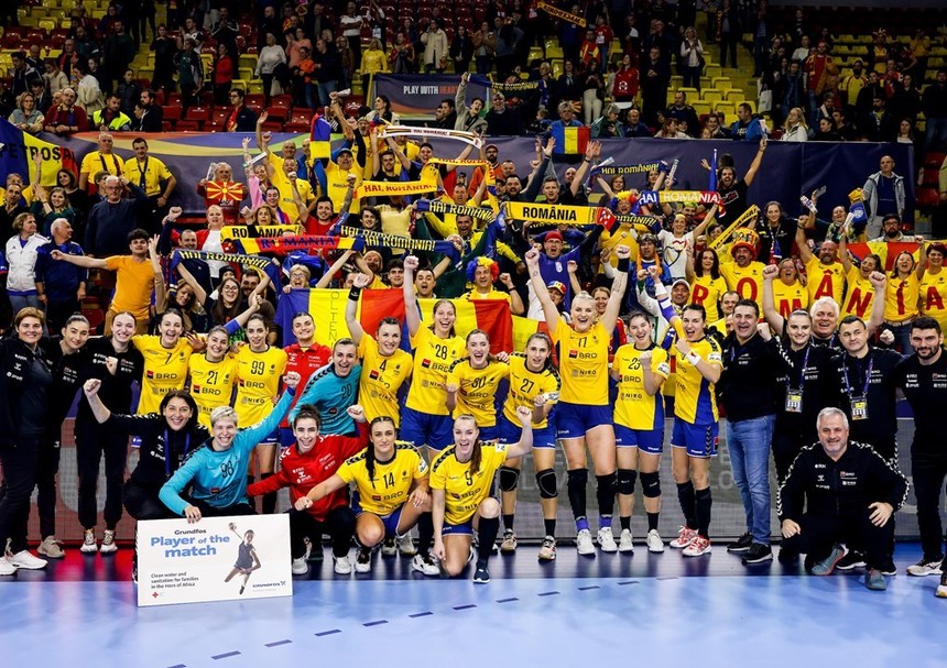 CE handbal feminin: România va întâlni Spania, Muntenegru şi Germania, în grupa principală II