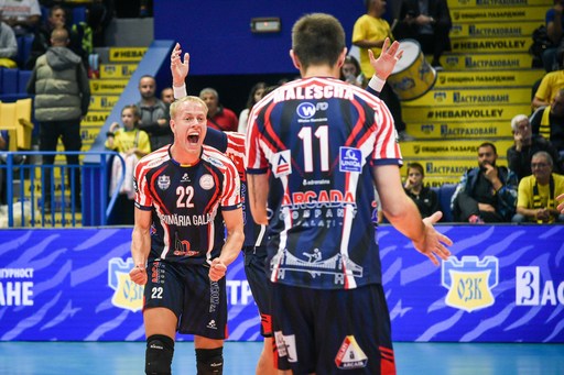 Volei masculin: Arcada Galaţi, calificare în optimile Cupei CEV, iar SCM Craiova, eliminată în 16-imi