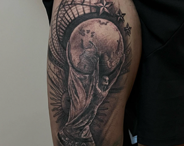 Di  Maria şi-a tatuat trofeul CM pe picior: “Pentru totdeauna”