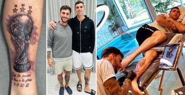Emiliano Martinez şi-a tatuat Cupa Mondială pe „gamba norocoasă”