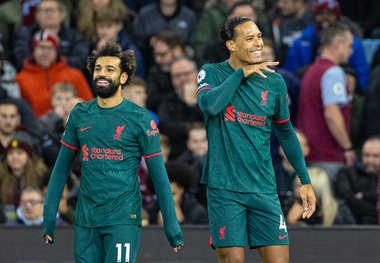 Premier League: Liverpool a învins pe Aston Villa cu 3-1 şi a urcat pe locul 6