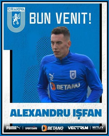 Universitatea Craiova l-a transferat pe Alexandru Işfan