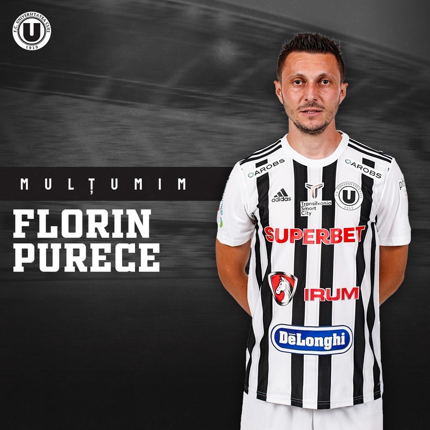 Florin Purece s-a despărţit de Universitatea Cluj