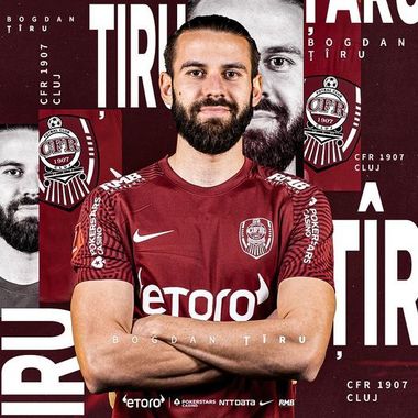 CFR Cluj l-a achiziţionat pe fundaşul Bogdan Ţîru