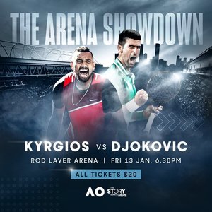 Meci demonstrativ între Novak Djokovici şi Nick Kyrgios înainte de Australian Open