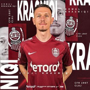 CFR Cluj l-a transferat pe mijlocaşul Ermal Krasniqi de la FC Ballkani, fosta adversară din grupele Conference League