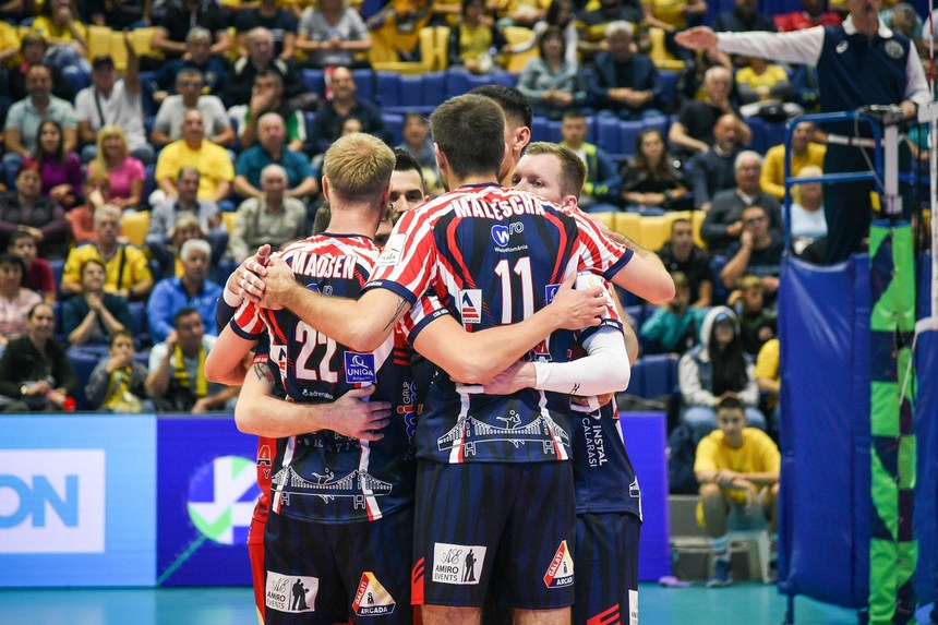 Volei masculin: Arcada Galaţi, înfrângere cu Volley Piacenza în faza play-off a Cupei CEV