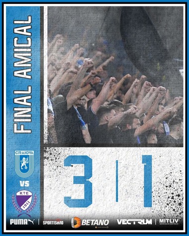 Universitatea Craiova a învins Kecskeméti TE, scor 3-1, în meci amical. Echipa ungară a jucat marţi şi cu Rapid