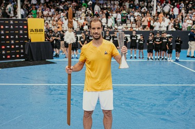 Gasquet a câştigat turneul de la Auckland, al 16-lea său titlu la simplu. Francezul a fost condus cu 4-1 în setul decisiv al finalei cu Norrie