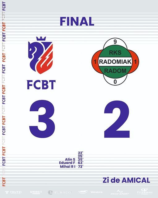 FC Botoşani, victorie, scor 3-2, cu Radomiak Radom, în ultimul amical din Antalya
