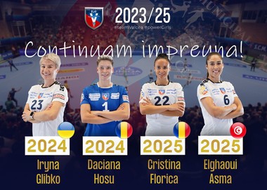 Handbal feminin: SCM Râmnicu Vâlcea anunţă prelungiri de contract pentru patru dintre sportivele sale de bază