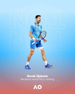 Novak Djokovici a revenit pe locul 1 în clasamentul ATP