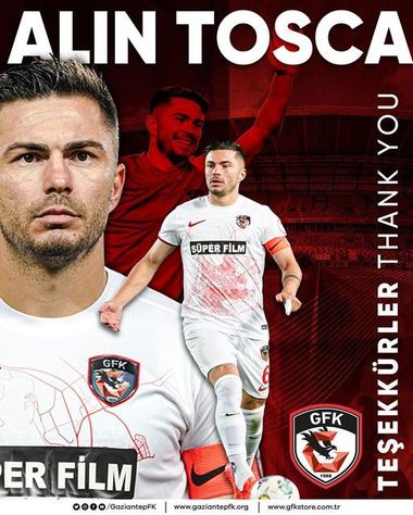 Gaziantep FK a anunţat despărţirea de jucătorul Alin Toşca